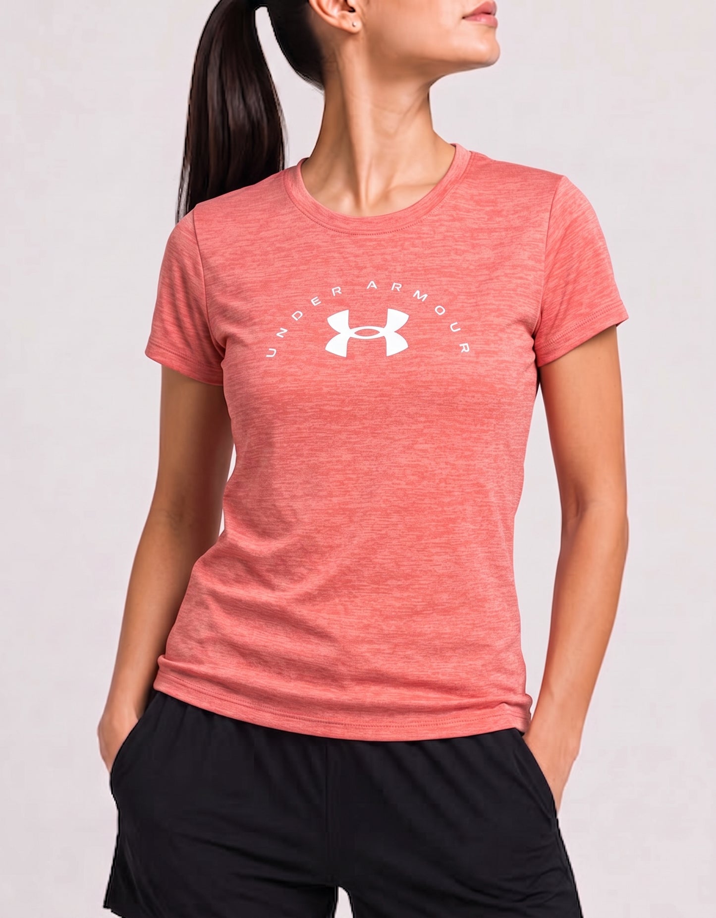 Under Armour Women Sport Orange T Shirt XS