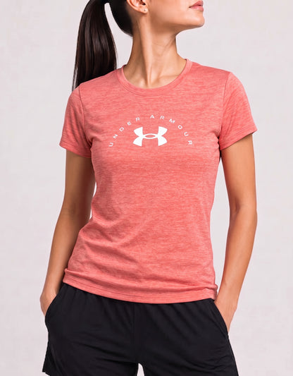 Under Armour Women Sport Orange T Shirt XS