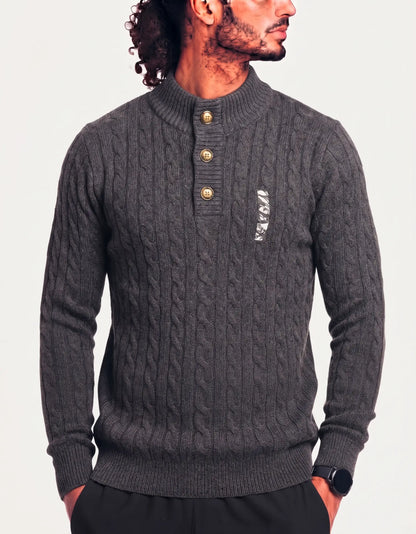 Mountain Ridge Men Cotton Brown Sweater L