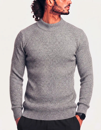 Preloved Men Cotton Gray Sweater M