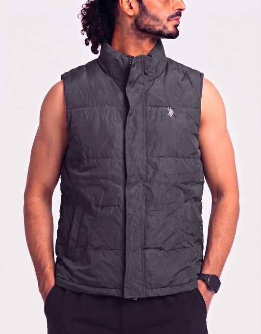 Polo U.S. Assn Men Black Vest Puffer Jacket