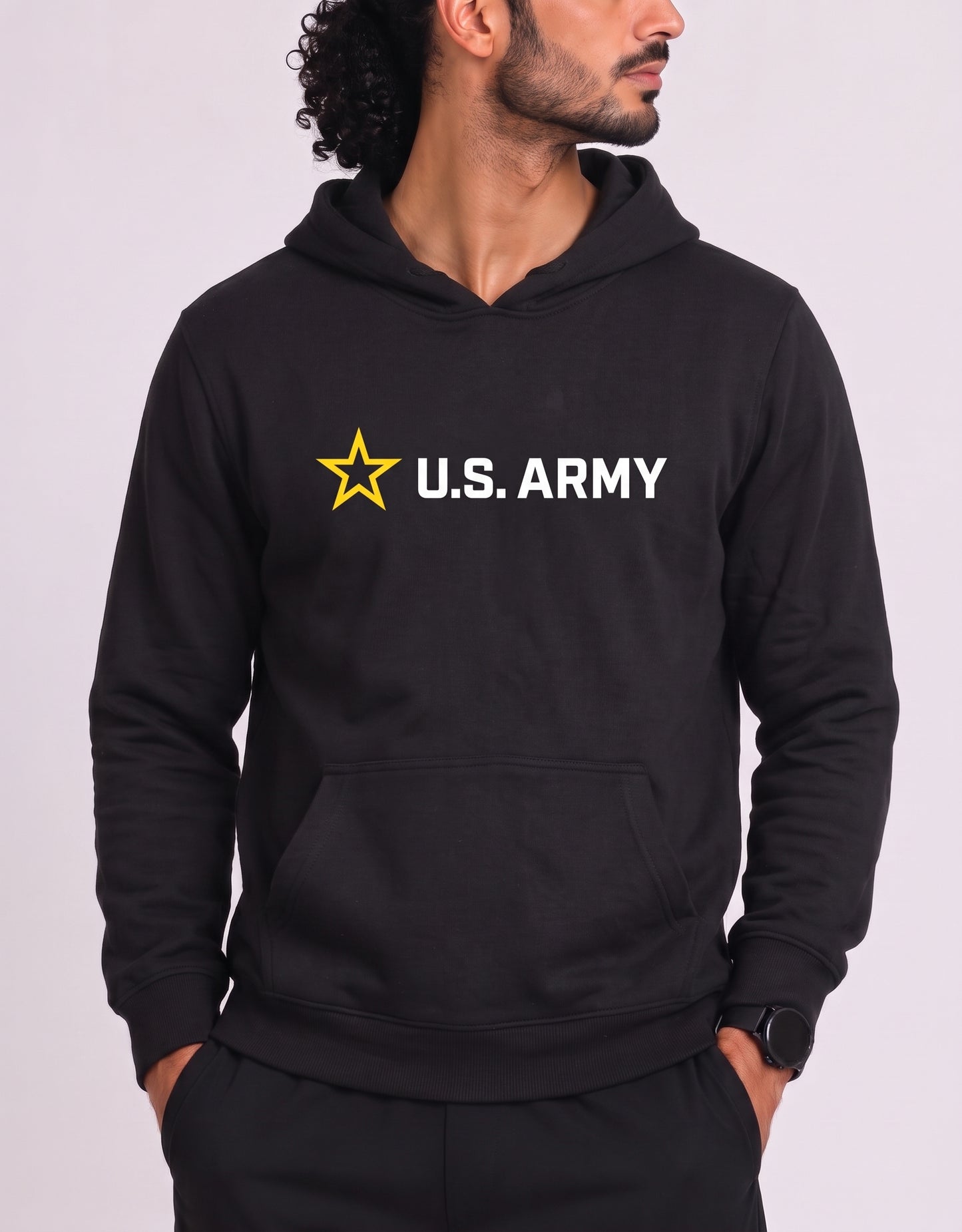 Gildan Men Cotton Fleece Black Hoodie 2XL