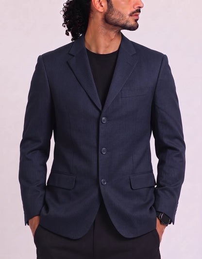 Micro Tech Men Cotton Black Coat M