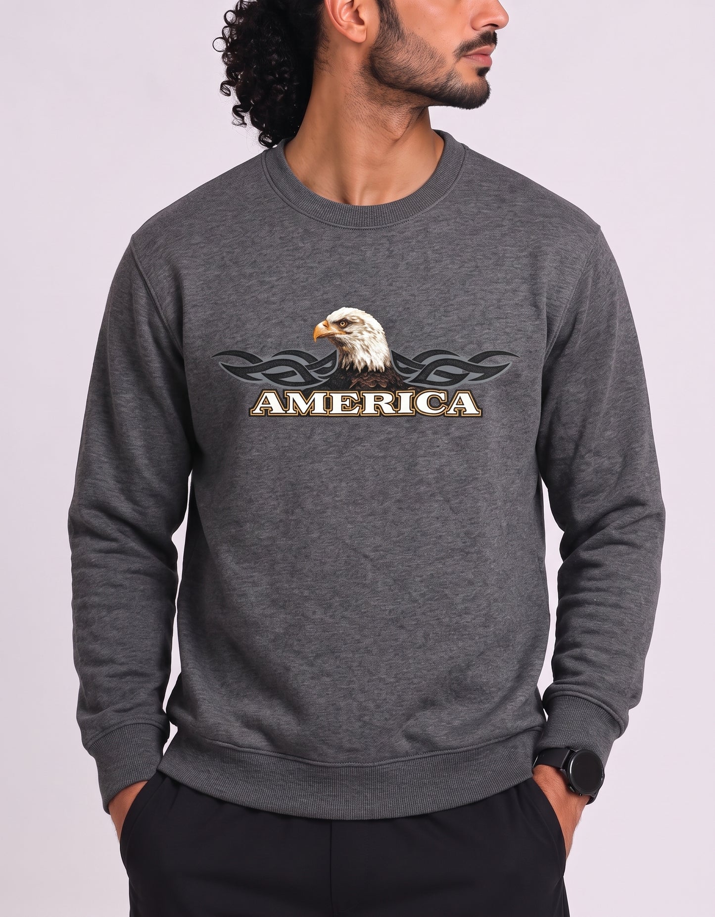 Croft & Barrow Men Cotton Fleece Gray Sweatshirt M