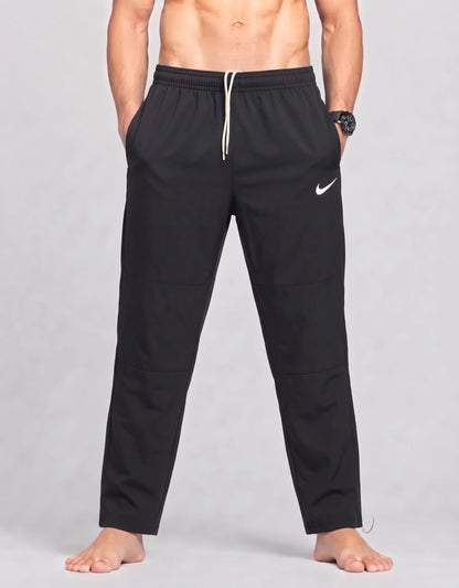 Nike Men Polyester Navy Black Sport Trouser L
