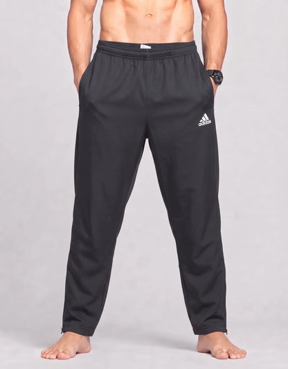 Adidas Men Polyester Navy Brown Sport Trouser L