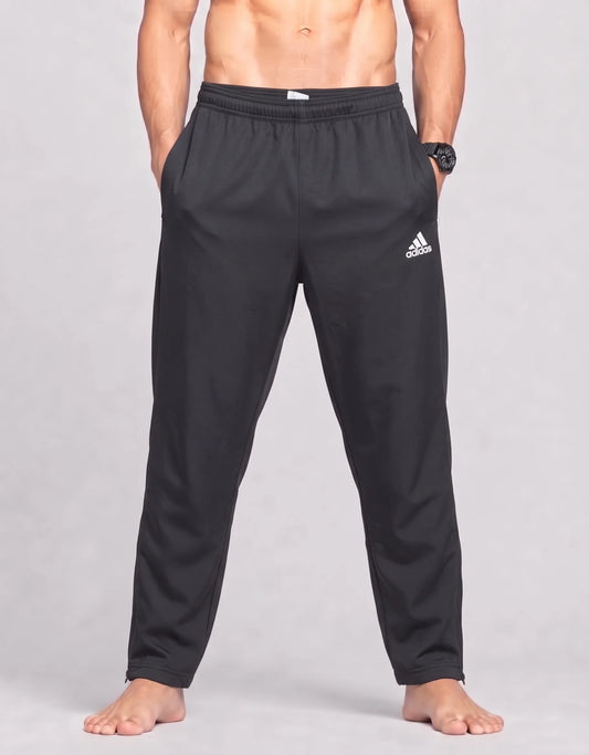 Adidas Men Polyester Navy Brown Sport Trouser L