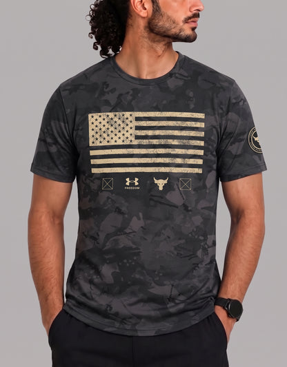 Under Armour Men Camouflage Cotton T Shirt XL