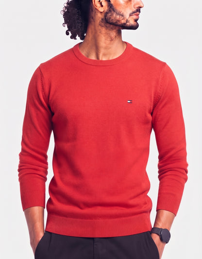 Tommy Hilfiger Men Red Sweater M