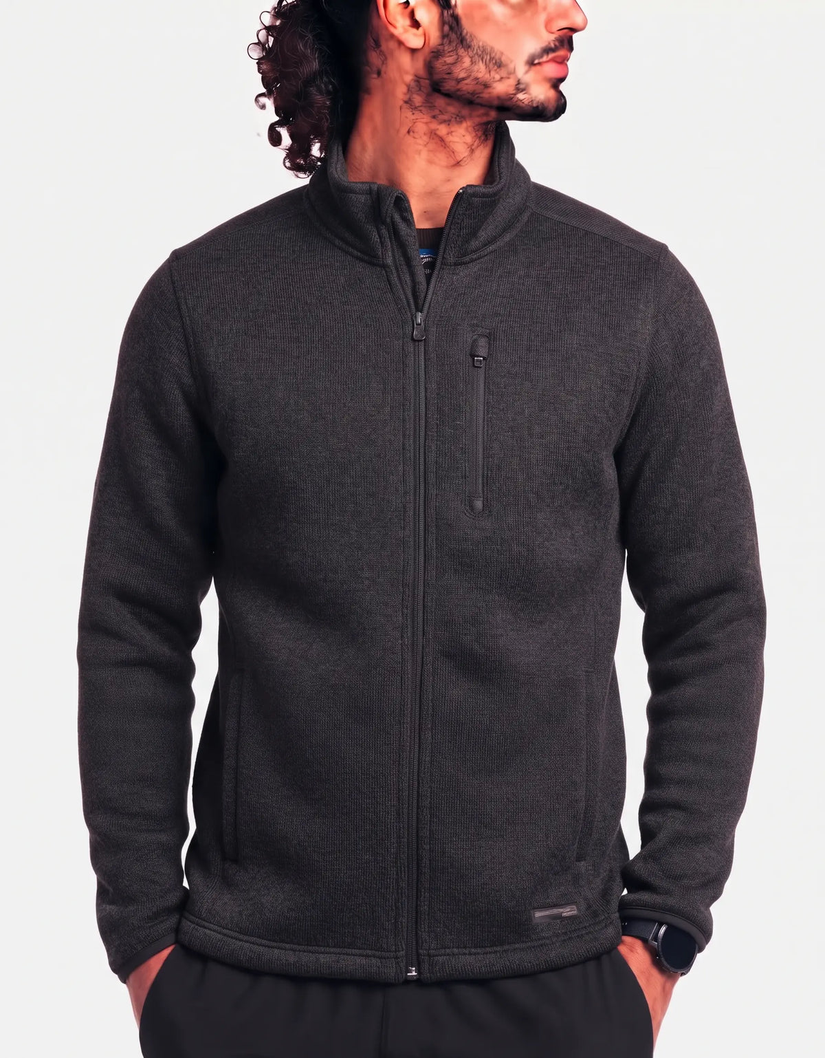 Sunice Men Polyester Navy Brown Zipper 2XL