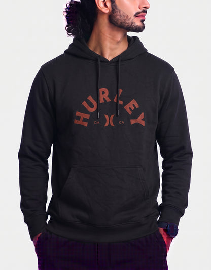 Hurley Men Cotton Fleece Black Hoodie S