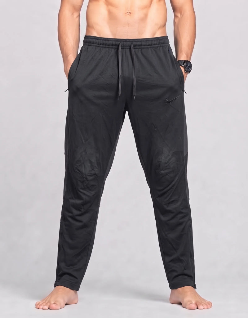 Nike Men Polyester Navy Black Sport Trouser S