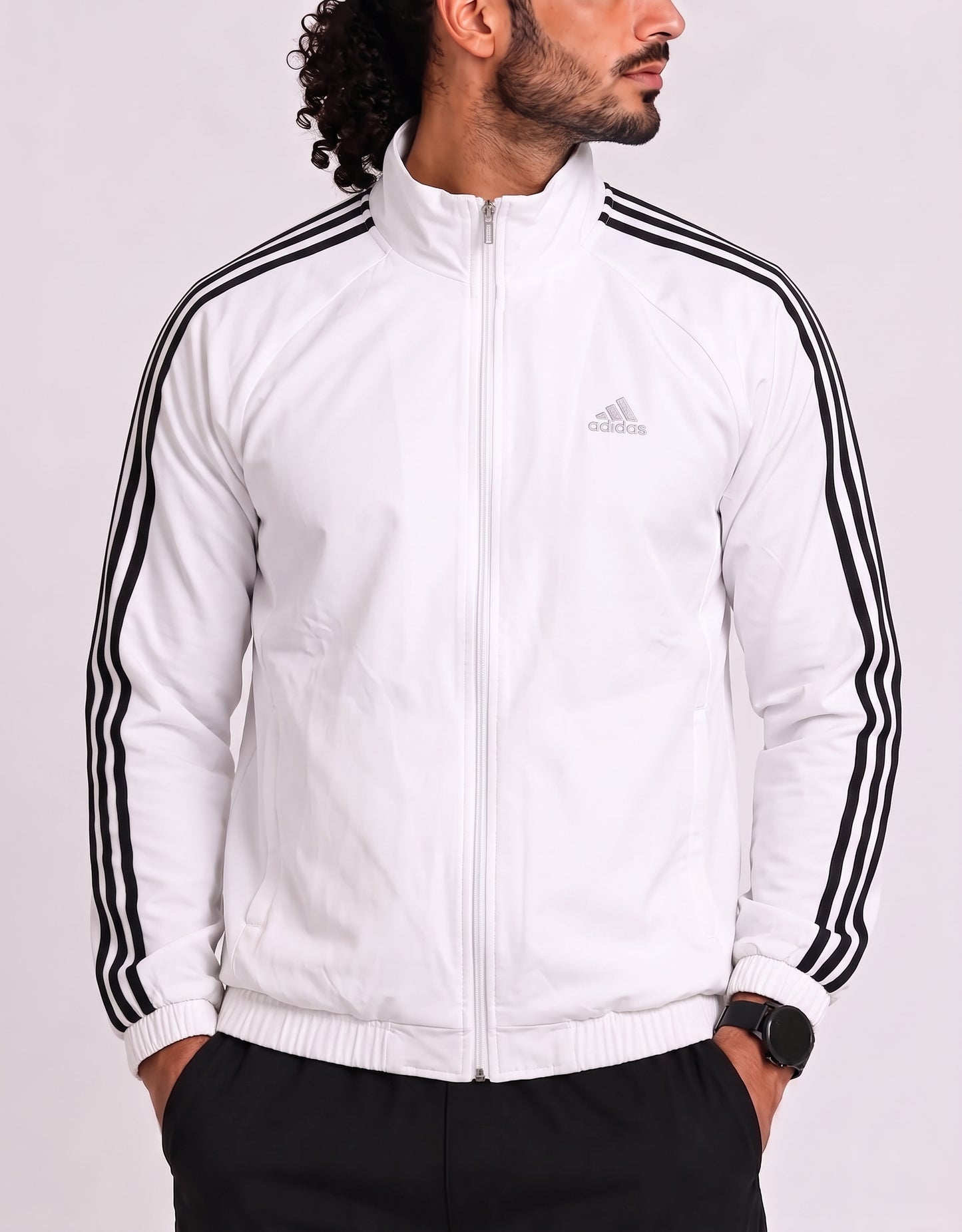 Adidas Sport Men White Windbreaker M