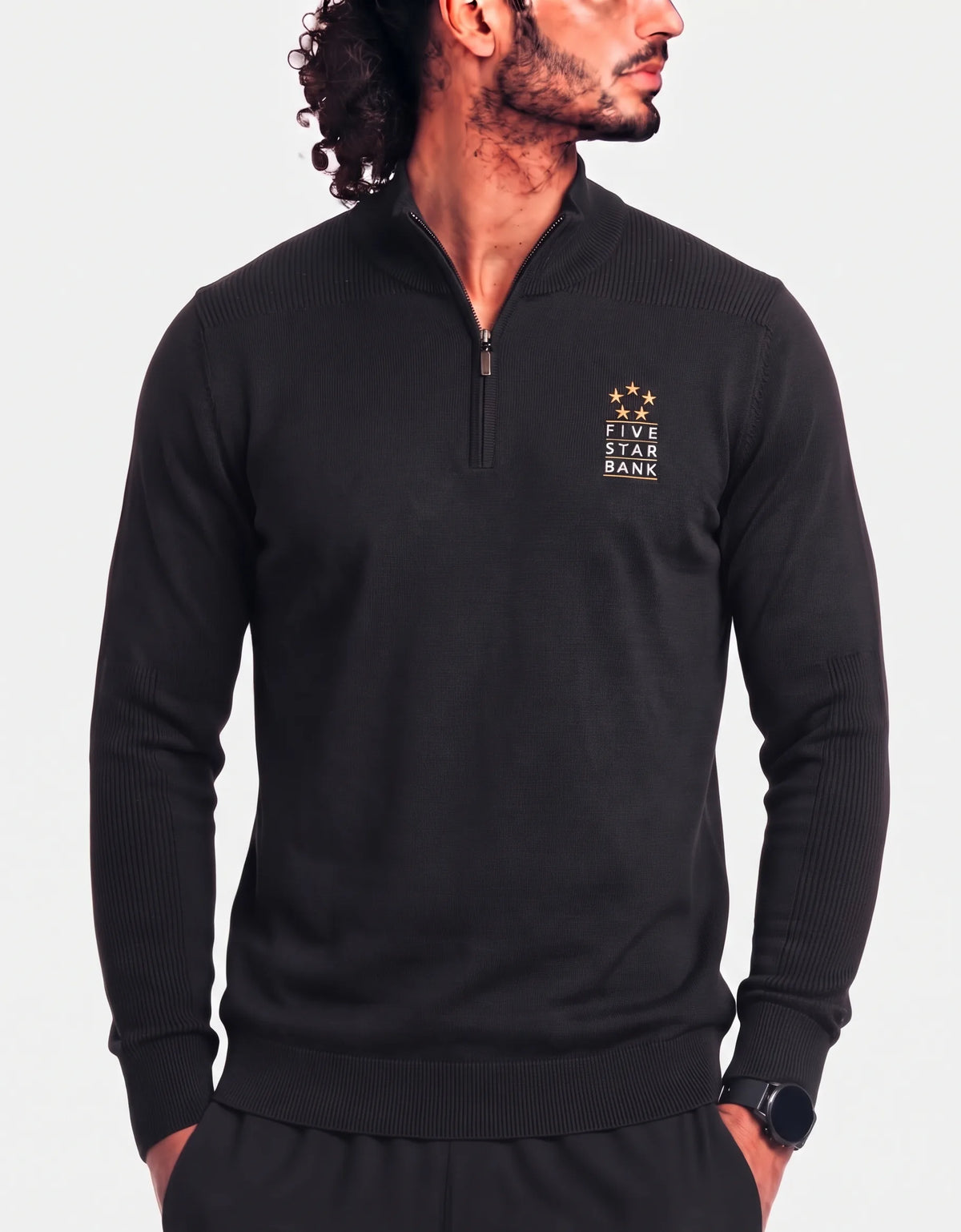 Cutter & Buck Men Acrylic Black Sweatshirt XL