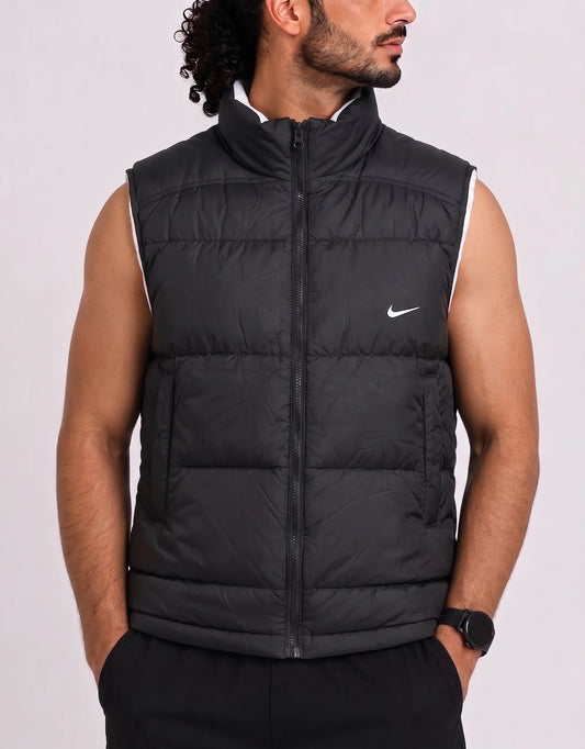Nike Men Puffer Gray Vest Jacket