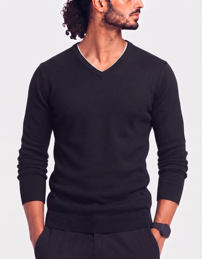 Hugo Boss Men Cotton Fleece Black Sweater M