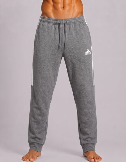 Adidas Men Cotton Gray Trouser M