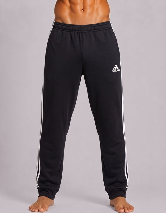 Adidas Men Cotton Black Trouser L