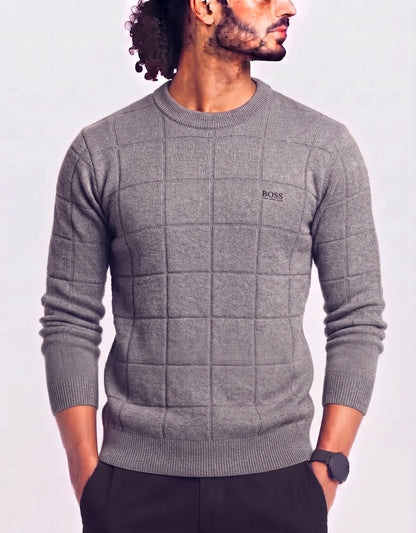 Hugo Boss Men Gray Sweater XL