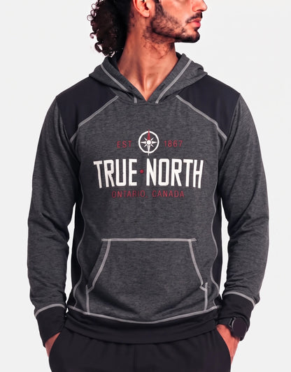 True North Men Polyester Brown Hoodie M
