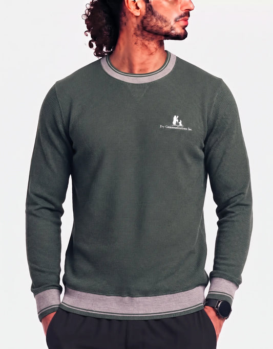 Jerzees Men Cotton Green Sweatshirt XL