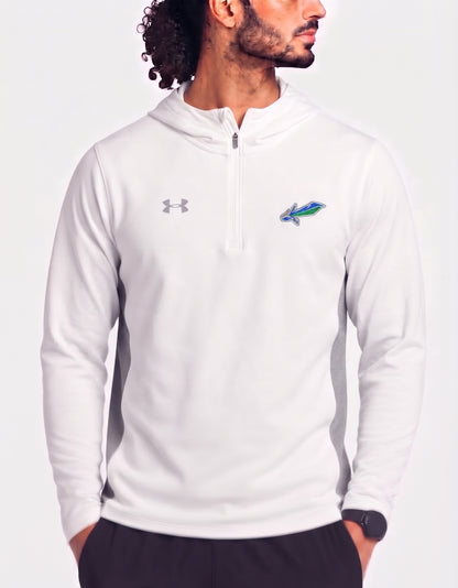 Under Armour men white windbreaker, Small, 21–22 in chest — product image 1
