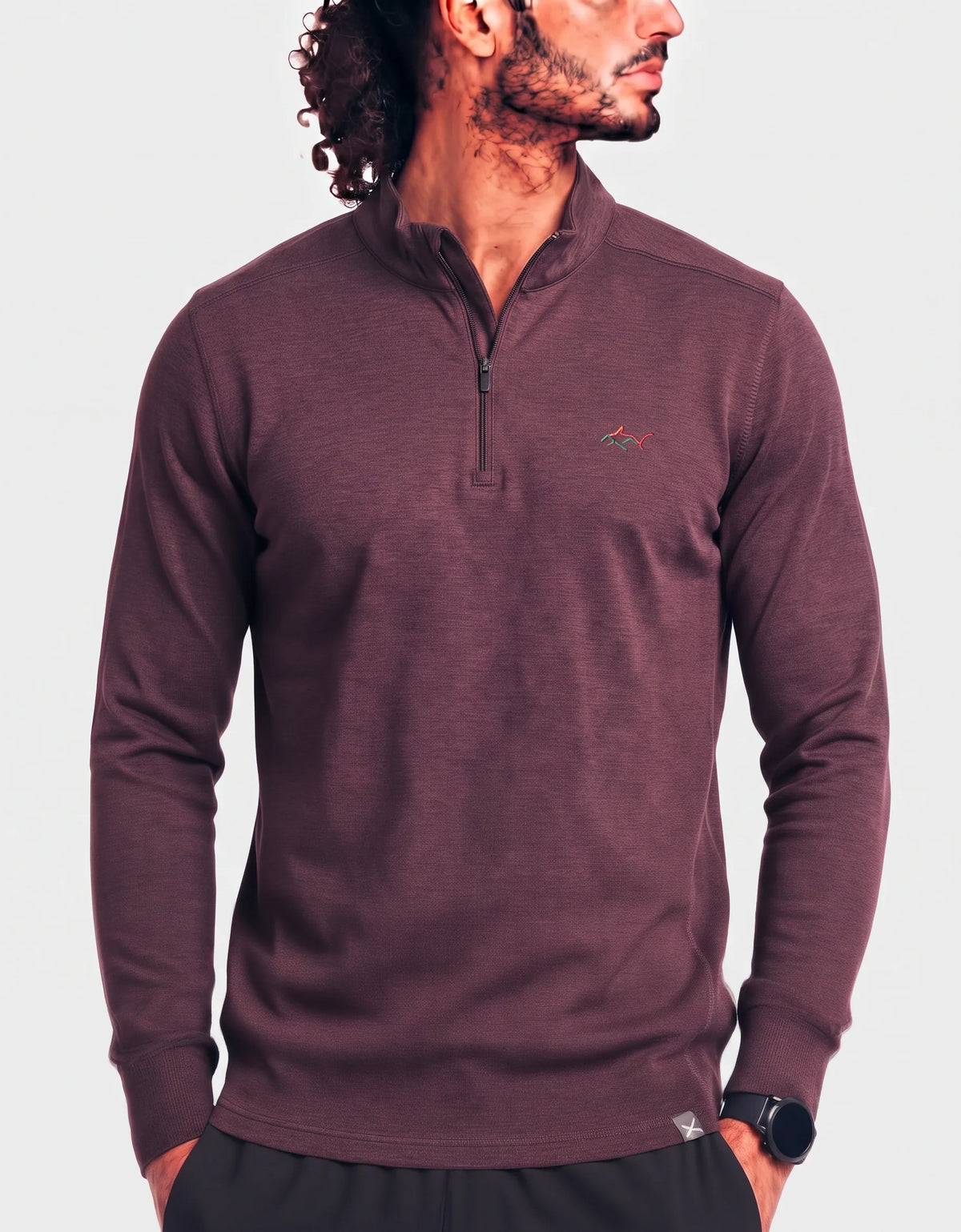 Greg Norman Men Polyester Brown Sweatshirt 2XL