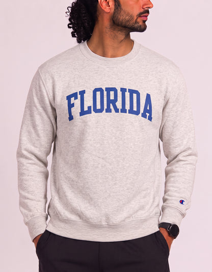 Champion Men Cotton Fleece Cream Sweatshirt XL