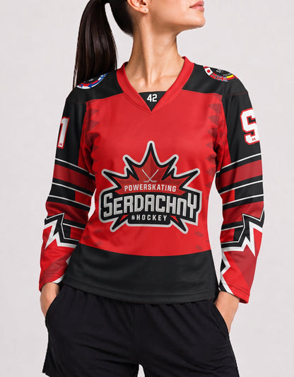 Serdachny Women Sport Red T Shirt M