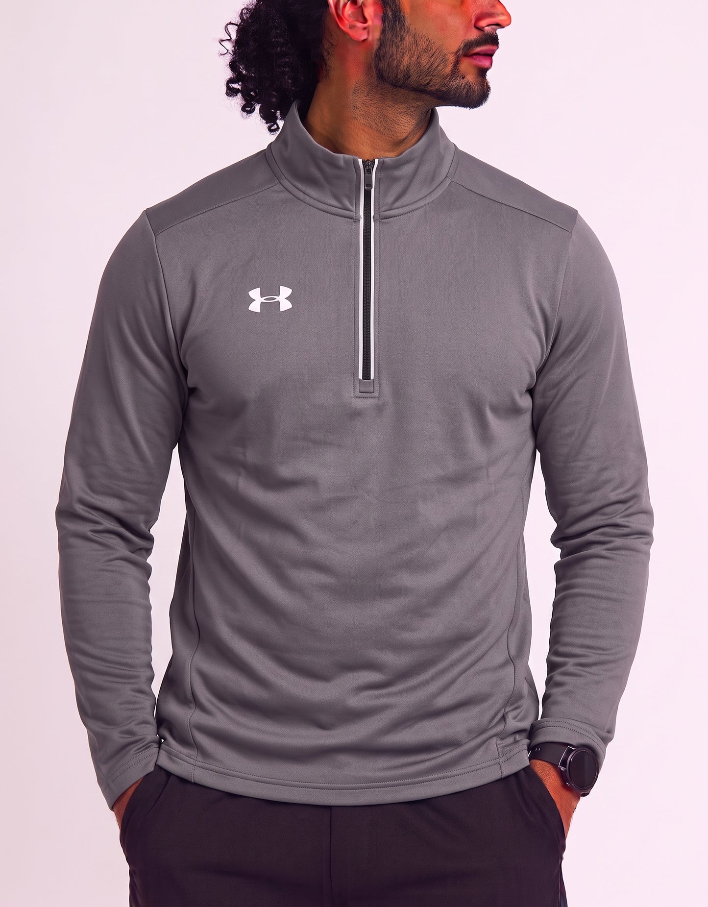 Under Armour Men Cotton Fleece Gray Sweatshirt L
