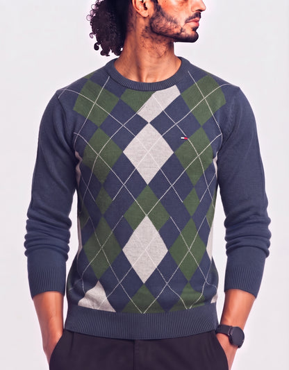 Tommy Hilfiger Men Green Sweater XL