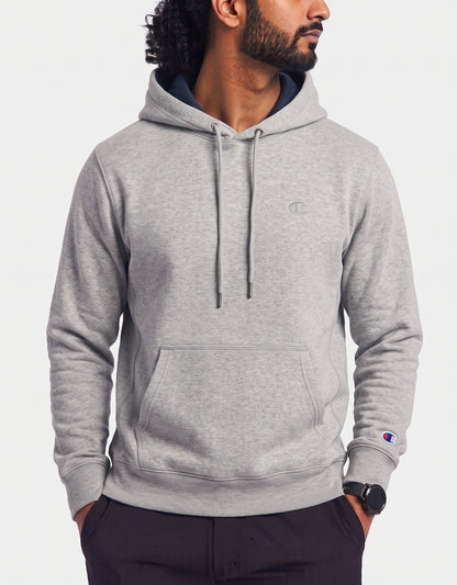 Champion Men Cotton Fleece Gray Hoodie S