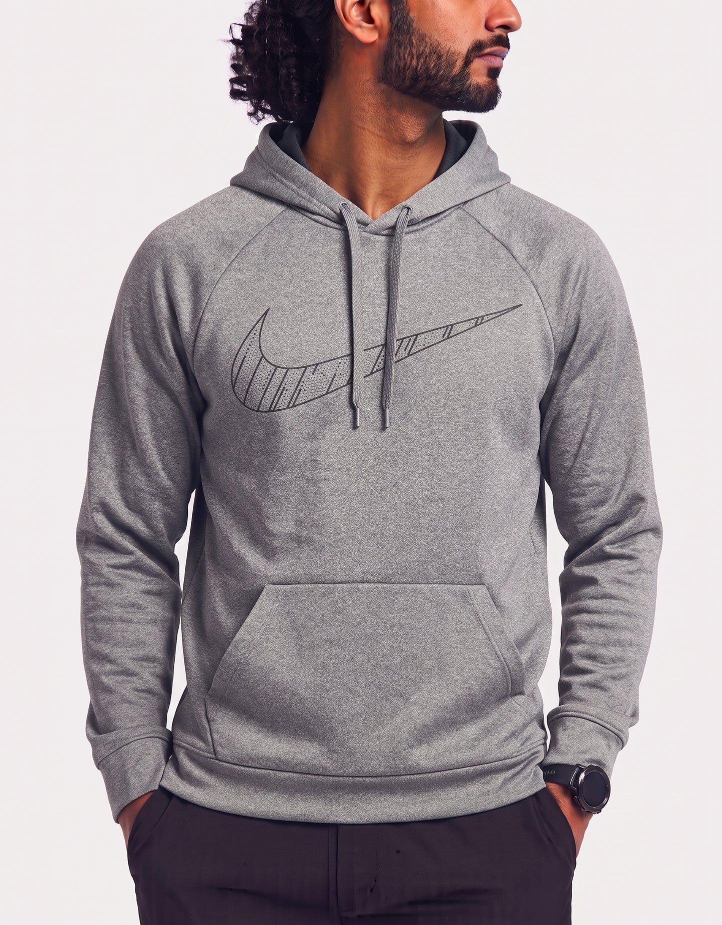 Nike Men Sport Gray Hoodie L