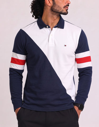 Tommy Hilfiger Men White Cotton Polo T Shirt L
