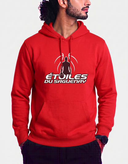 Adidas Men Cotton Fleece Red Hoodie M