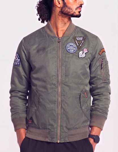 Super Dry Rookie Edition Military Issue Men Green Jacket