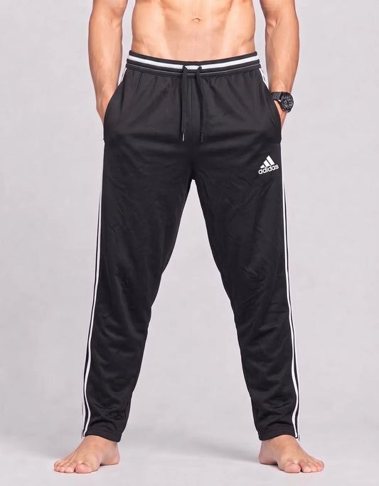 Adidas Men Polyester Black Sport Trouser M