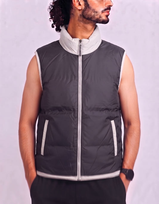 Prospirit Men Black Vest Jacket
