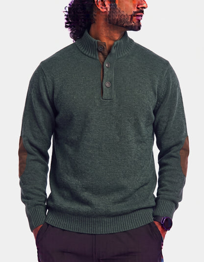 Chaps Men Wool Green Sweater L
