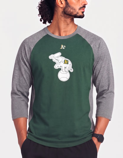 Majestic Men Sport Green Sweatshirt M