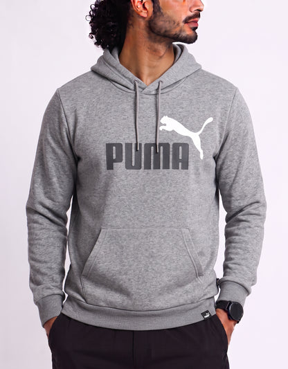 Puma Men Cotton Fleece Gray Hoodie 2XL
