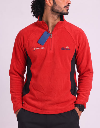 Ellesse Men Cotton Fleece Red Sweatshirt L