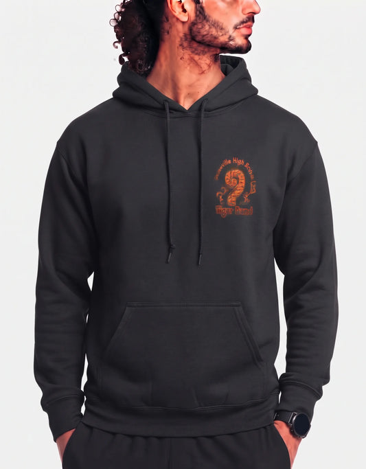 Gildan Men Cotton Navy Brown Hoodie S