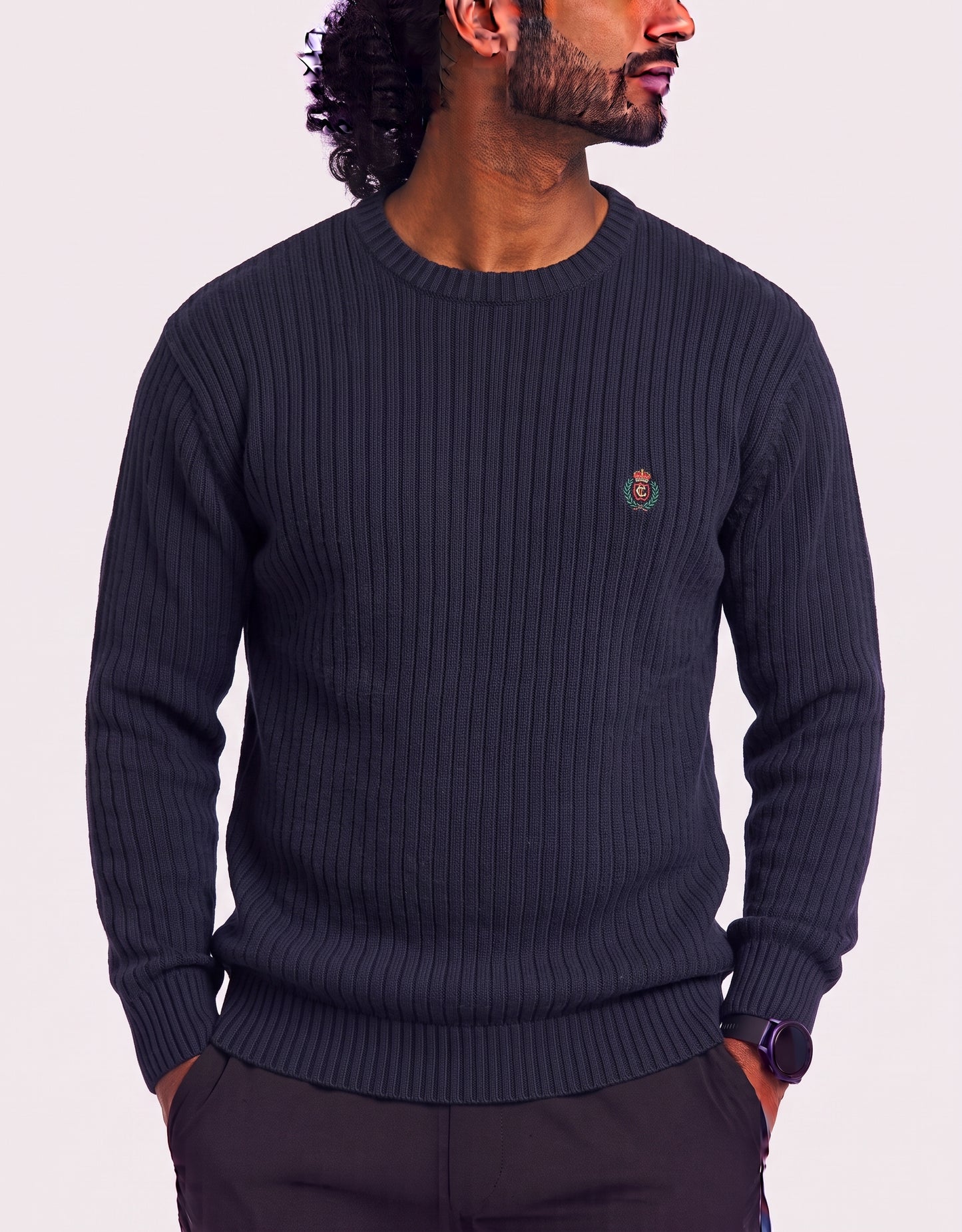 Chaps Men Wool Blue Sweater XL