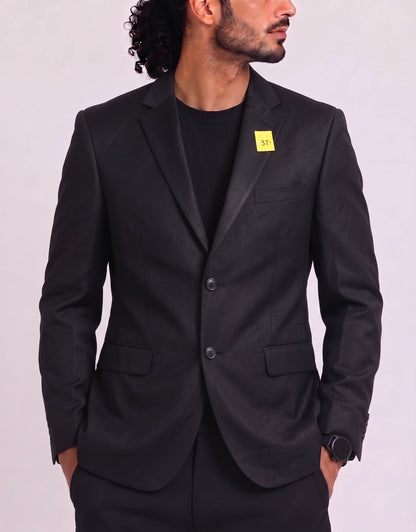 Giorgio Fiorelli Men Cotton Black Coat M