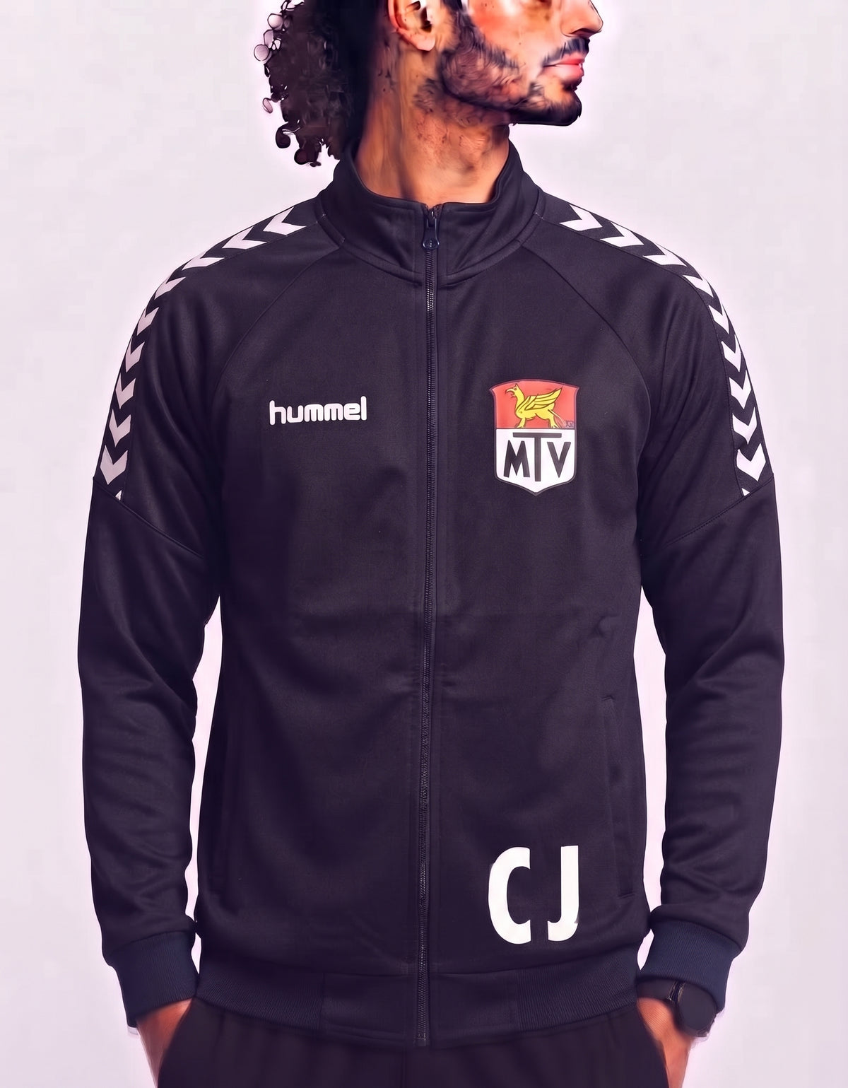 Hummel Men Black Sport Zipper M
