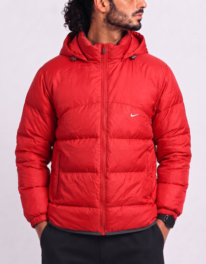 Nike Men Red Puffer Jacket
