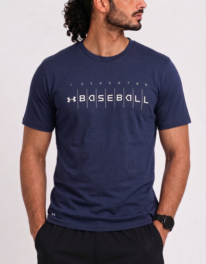 Under Armour Men Blue Cotton T Shirt M