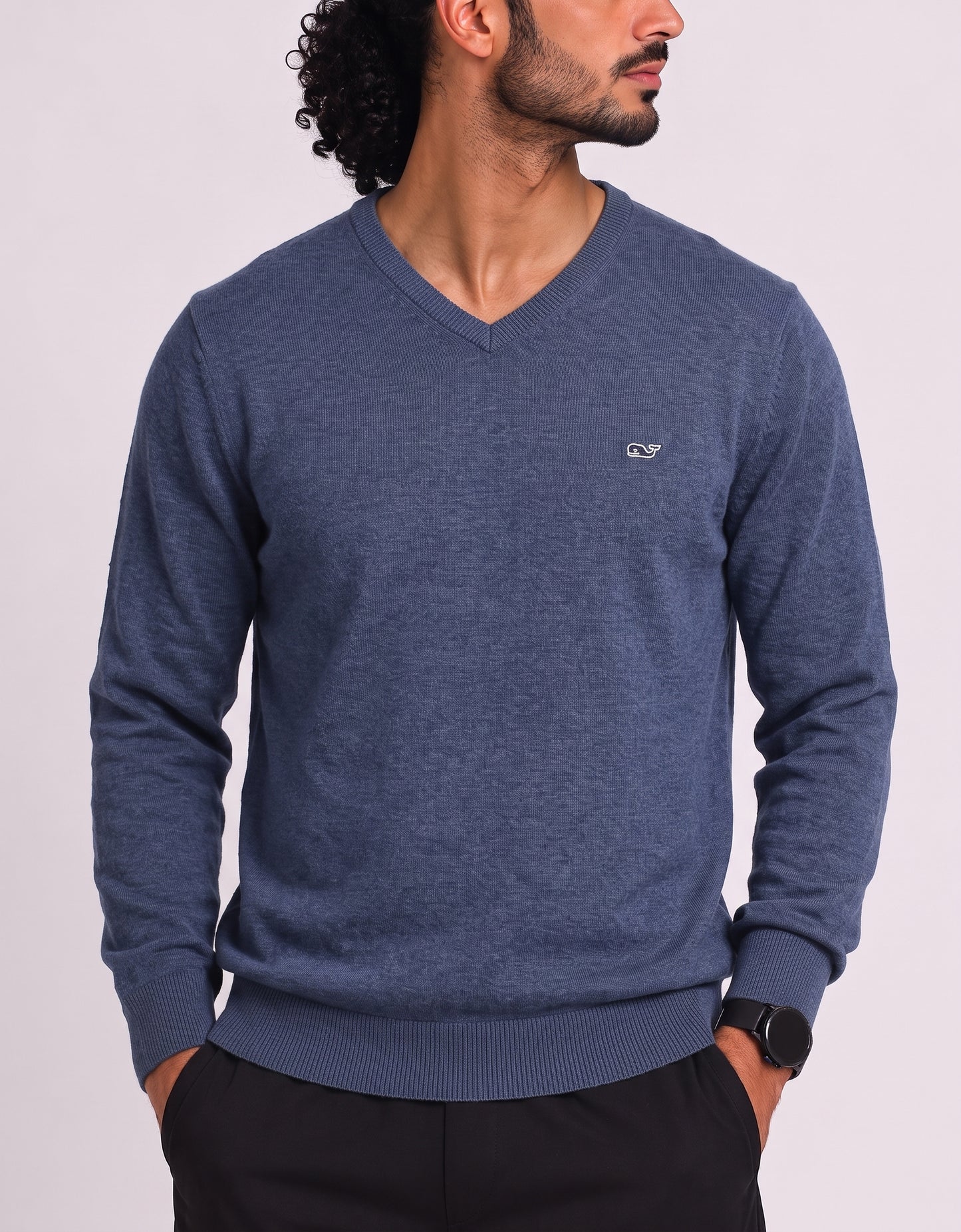 Vineyard Vines Men Cotton Fleece Blue Sweater M