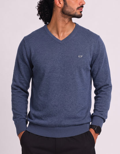 Vineyard Vines Men Cotton Fleece Blue Sweater M